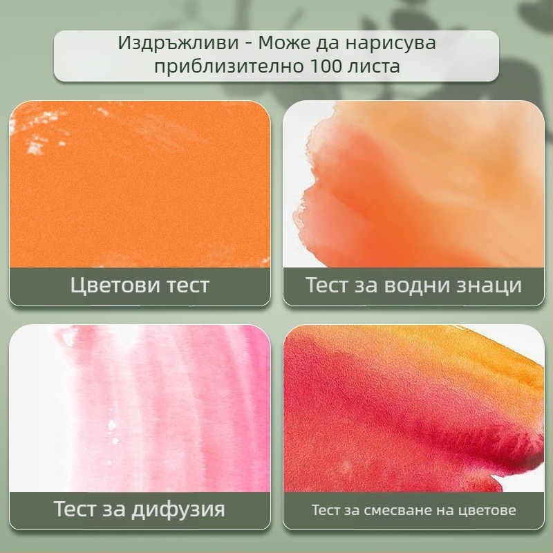 Deli твърди акварелни бои – професионален арт набор, 36 или 48 цвята, за начинаещи и деца