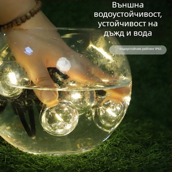G40 LED слънчево захранвани светлинни низове за външен двор и градина – ретро декоративни светлини с балончета