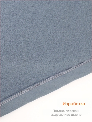 Поларено подплатена дебела качулка за мотоспорт, с интегрирана маска за лице и ски шал