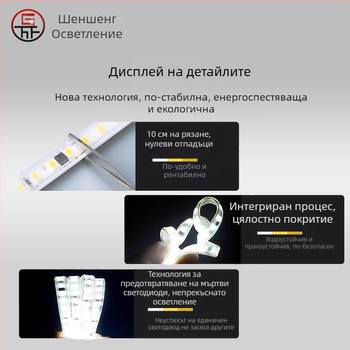 220V гъвкава RGB неонова LED лента, 2835 чип, три цвята, 5050RGB, водоустойчива за външно ползване, 5730 лента