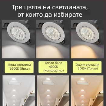 Foshan Lighting LED антибляксова вградена спотова лампа за хол COB таванна светлина
