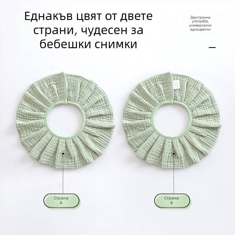 Бебешка попивка за слюни от памук и марля, есенно-зимна, корейски стил, за деца 0–2 години