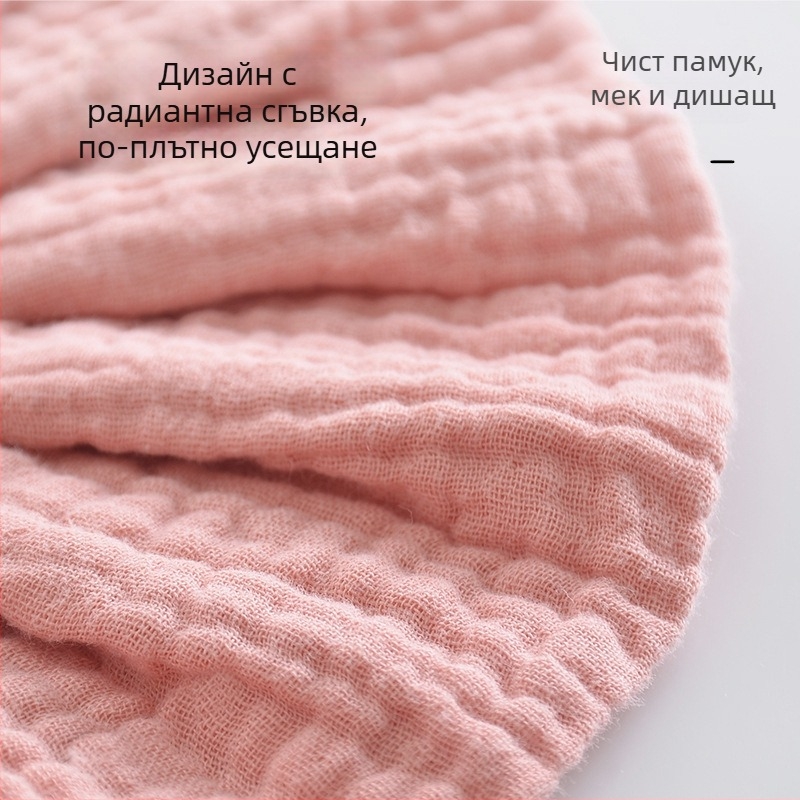 Бебешка попивка за слюни от памук и марля, есенно-зимна, корейски стил, за деца 0–2 години
