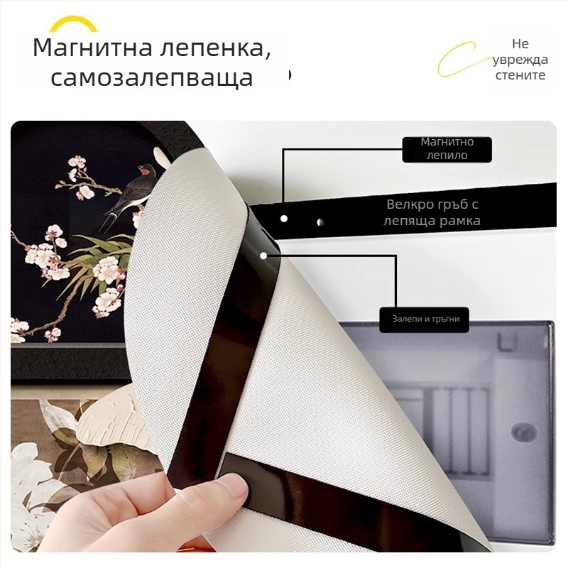 Декоративна картина за магнитен електромерен шкаф в стил винтаж, без пробиване, покривка за електрически шкаф за скриване на главния прекъсвач