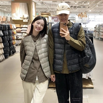 Пухен жилет за момчета XM2212 — тънък, без качулка, корейски стил, полиестерна материя, пълнеж 50 г пух, съдържание на пух 91–95%, подходящ за четири сезона