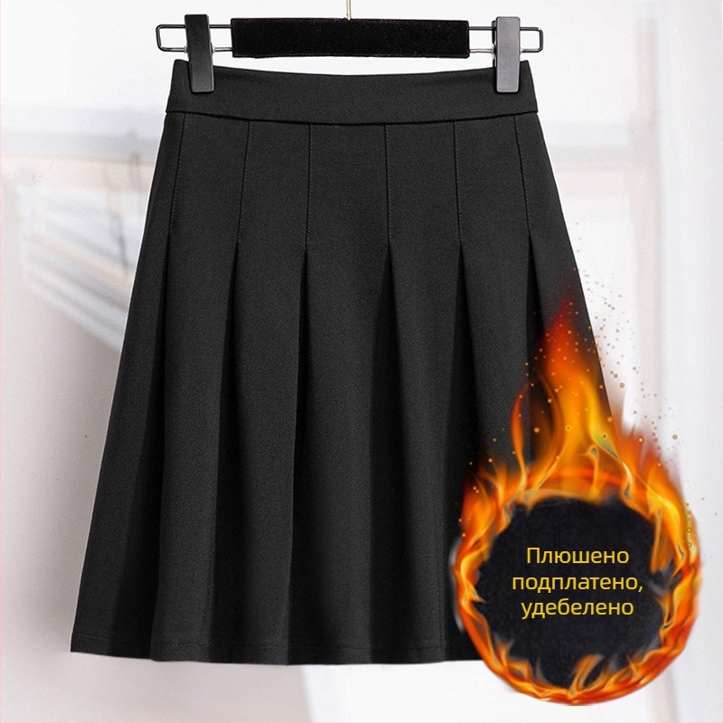 A-line миди пола, микроеластична, вискоза 80–90%, римска тъкан, делови стил