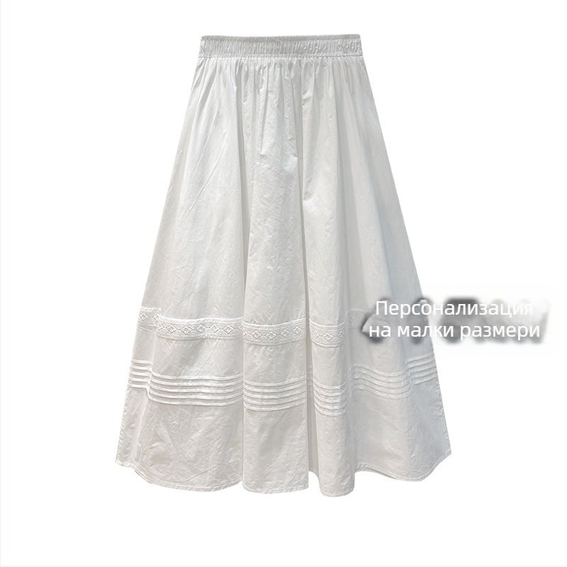 A-образна миди пола за жени – градски изискан стил, марка Xuan Dou, пролет 2025