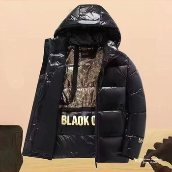 Мъжко пухено яке с качулка, удължен модел, 100% гъши пух, плътна изолация, полиестерна тъкан