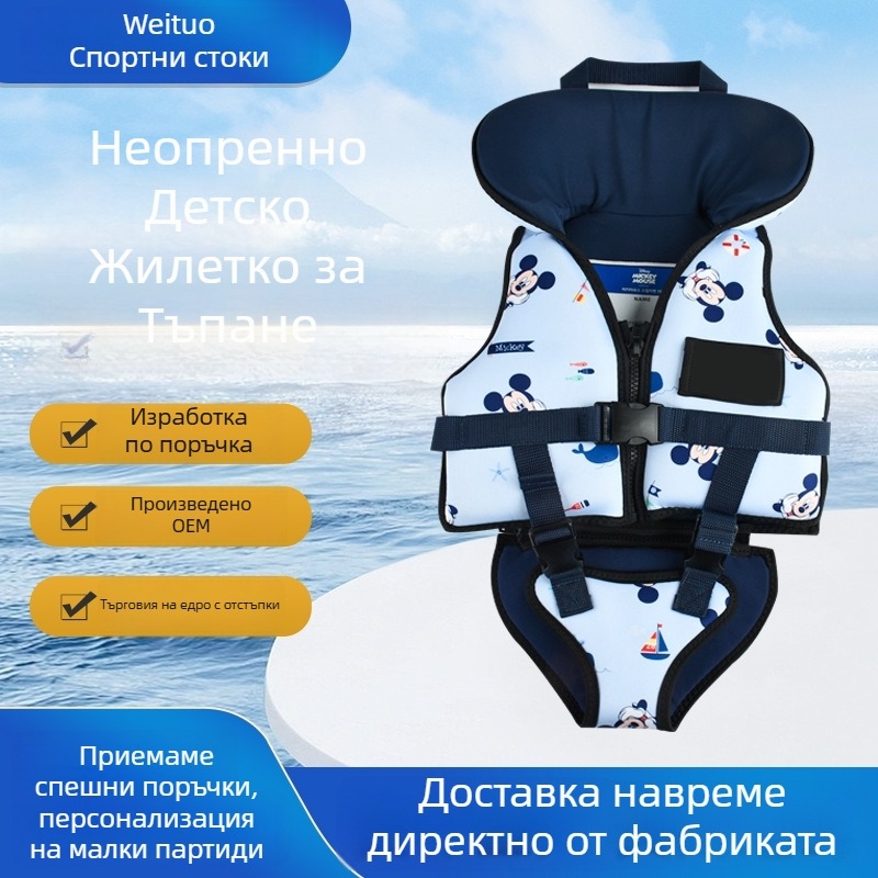 Детски жилет за плуване с увеличена плавучност | Марка Vito | Модел 2023 | Код 2023