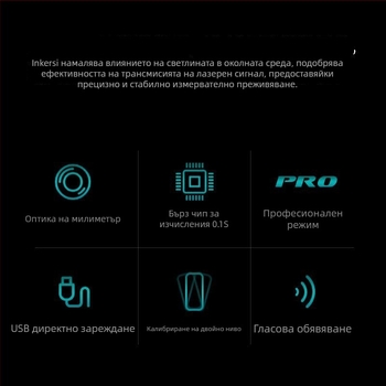 Лазерен далекомер, ръчен, инфрачервено измерване, висока прецизност за измерване на помещения