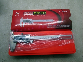 Shanggong дигитален штангенциркул с метална обвивка, диапазон 0-150/200/300 мм
