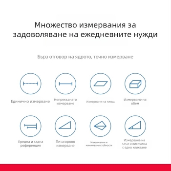 Лазерен измервател на разстояние с инфрачервено измерване, електронна линейка, високопрецизен лазерен инструмент