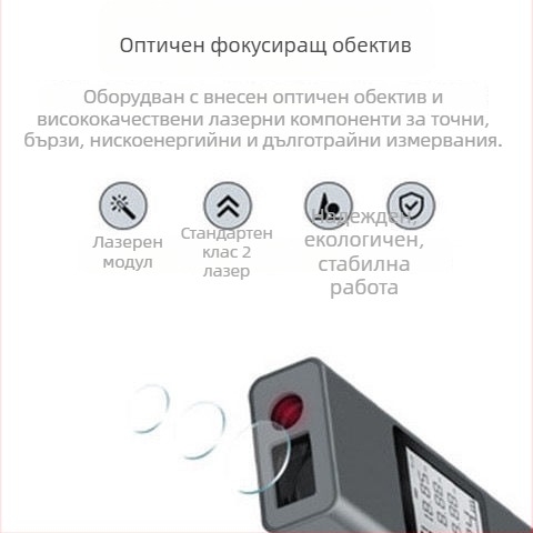 Лазерен далекомер LS-P, мини инфрачервен измервател
