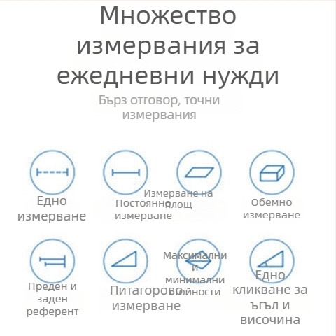 Лазерен далекомер LS-P, мини инфрачервен измервател