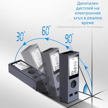 Лазерен измервател на разстояние, ръчен, инфрачервен, компактно устройство, модел Nkl01