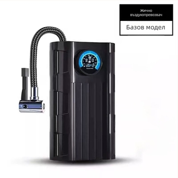 Преносим електрически помпа за гуми с манометър за автомобили, велосипеди и спортни топки - 12V, 100W, 2.8 m кабел, 35 л/мин