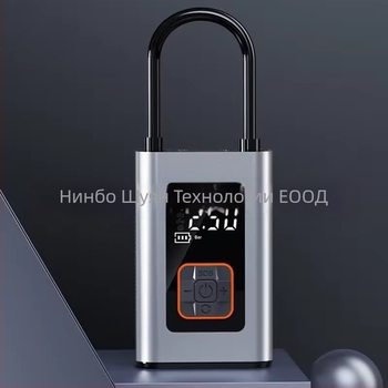 Презареждаща се 12V автомобилна помпа за въздух с цифров дисплей, безжично преносимо устройство, 30 л/мин, манометър за налягането в гумите