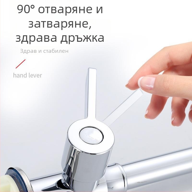 Кухненски смесител с медено тяло и изцяло меден клапан, модел YC-01-02-03, 0.8–1.2 MPa, 0–90°C, електроплакиран