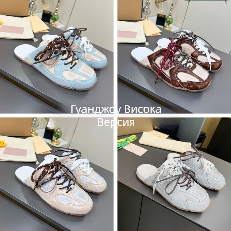 Nothing дамски мюли с закрити пръсти, кожена горна част, гумена подметка, подплата от овча кожа