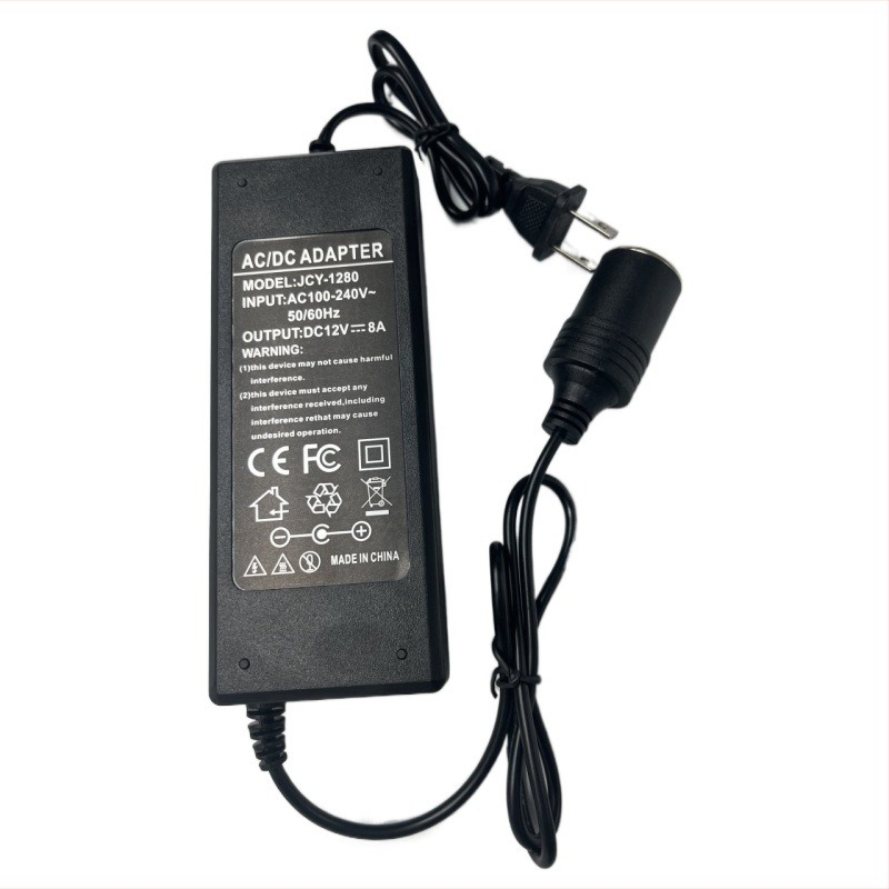 Десктоп конвертор за прахосмукачка – 12V 8A, 96W, конектор за автомобилна запалка