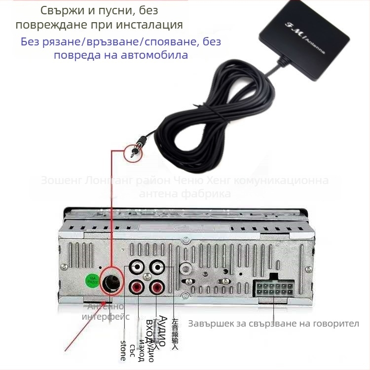 HCY ANT-309 автомобилна радиоантена, дигитална FM патч антена