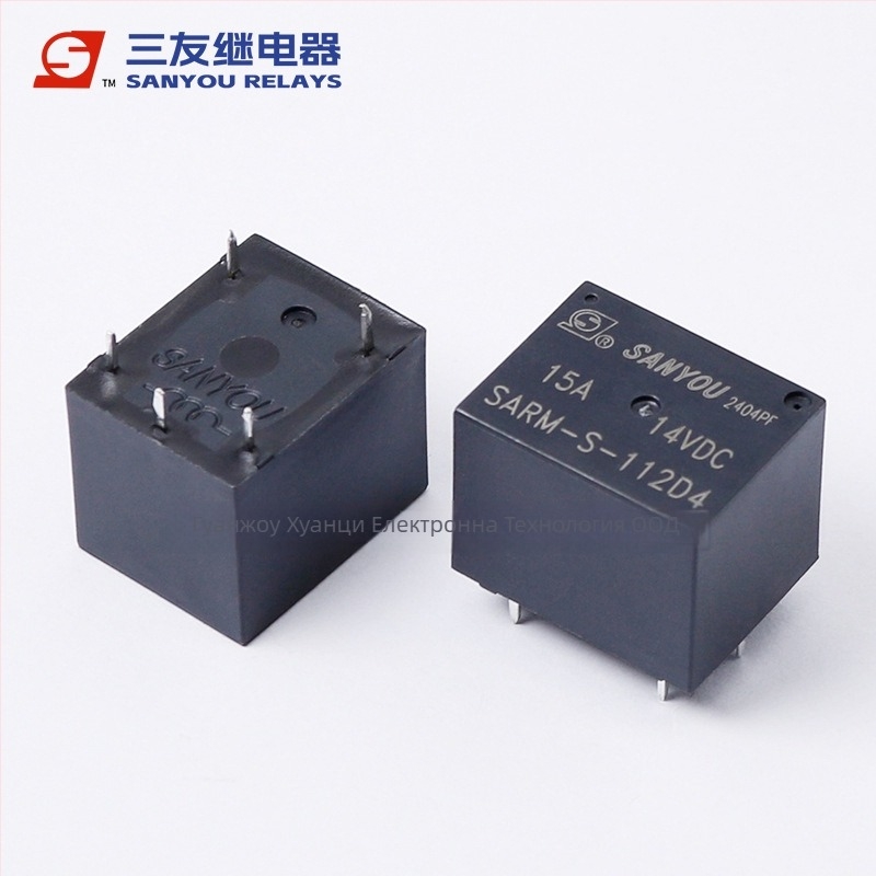 SARM-S серия реле с двойна намотка 5V/12V, SPDT, 15A, 14VDC, 5-пиново реле