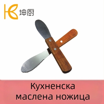 Буфетно оборудване: Kun Chef, неръждаема стомана с дървена дръжка, лого отпечатано, категория буфетно оборудване