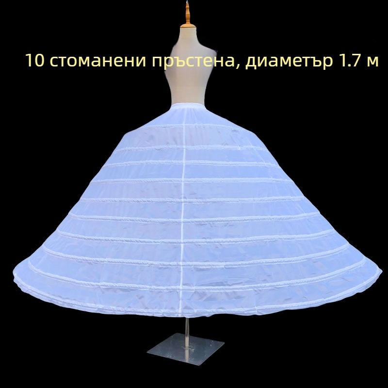 Lolita сватбена bustle Petticoat, три стоманени пръстена, двойнослойна прежда, възрастни, пролет 2025