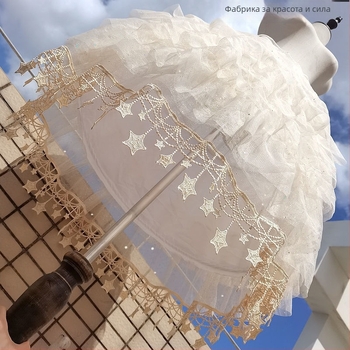 Lolita стил подпора за пола със регулируема рибена кост, средна дължина, ежедневна употреба