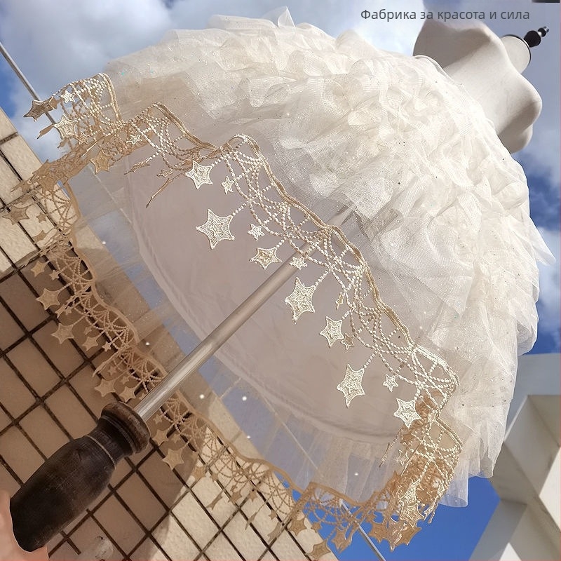 Lolita стил подпора за пола със регулируема рибена кост, средна дължина, ежедневна употреба