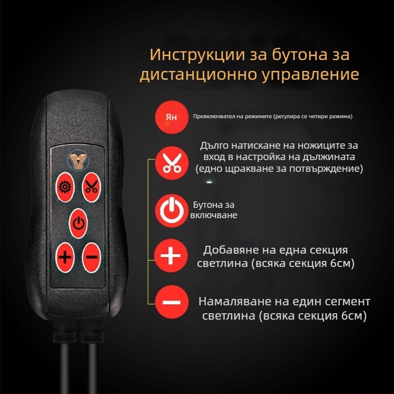 LED задна светлина за автомобил, 14W, 12V, 1400 lm, живот 50 000 ч, PVC корпус, универсална съвместимост