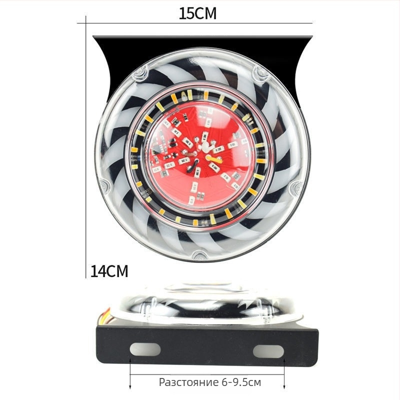 LED задно светло за камиони - водоустойчиво 4-в-1 светло за задна светлина, универсално 12-24V