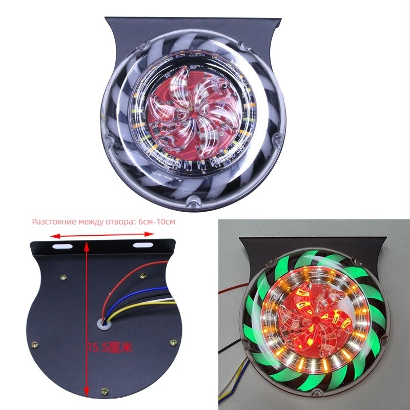 LED задно светло за камиони - водоустойчиво 4-в-1 светло за задна светлина, универсално 12-24V