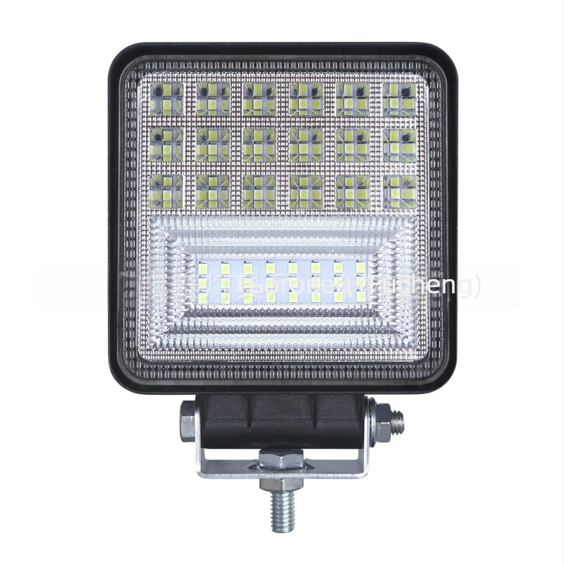LED Работна светлина с COB прожектор за автомобили, камиони и мотокари – 126W, 12-80V, алуминиев корпус