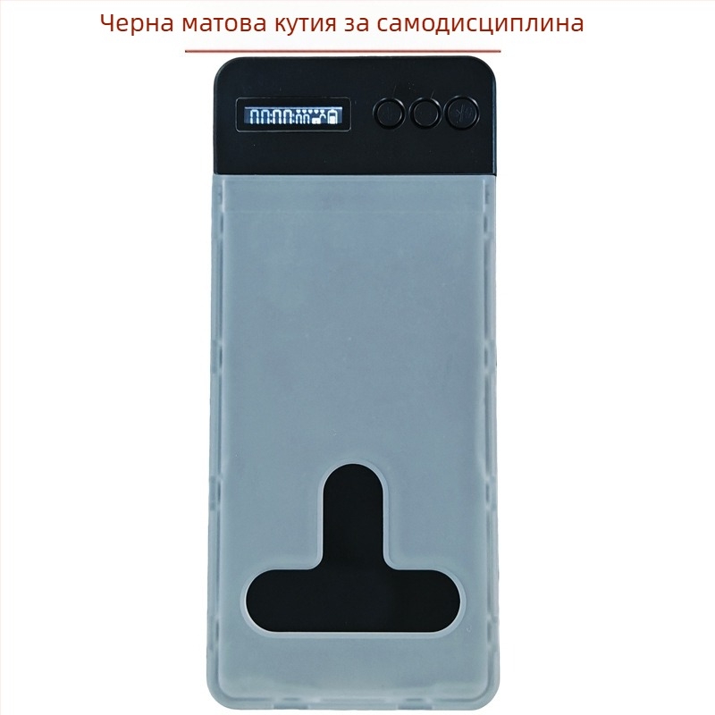 Полупрозрачна кутия за самодисциплина на смартфон за ученици с таймер за заключване; модел C-type; материал: Book Plastic Material; тип: горно отваряща се заключваща кутия; стил: модерен минималистичен; персонализация: налична