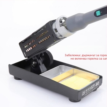 Стойка за паялник ST-90 — изцяло метална конструкция, държач за паялници, марка Yellow Flower Noble