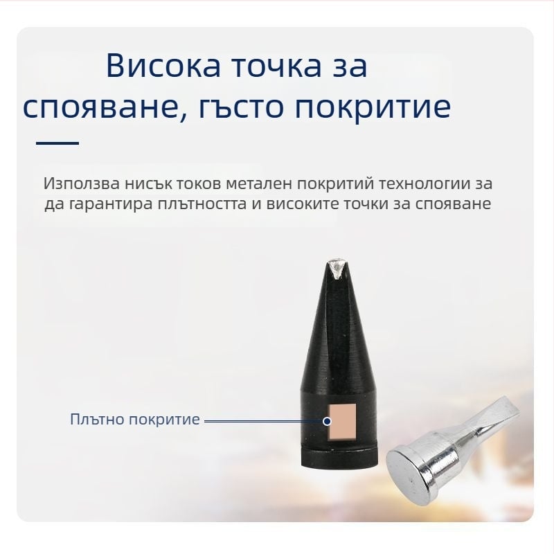 Wilo безоловно медно паялно острие за паячна станция, кръгъл връх, D/PC/DV1/DV2 дюзи, Ø8, температура до 300°C