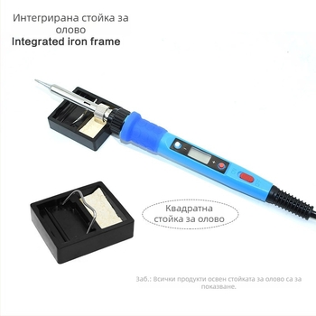 Стойка за паялник от неръждаема стомана с Y-тип и A-тип скоби; вътрешна канавка 8–20 мм, дълбочина на жлеба 5 мм; подходяща за електрически паялник.