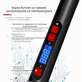 60W електрически поялник комплект със стабилна и регулируема температура за домашен ремонт