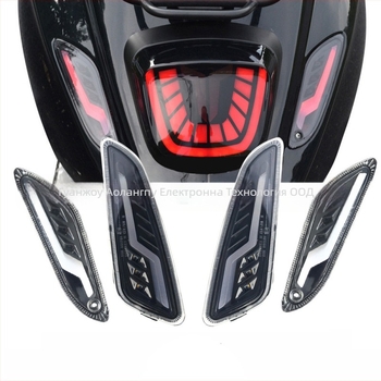 LED предни и задни мигачи за Vespa Sprint 50/125/150 (2014–2023), OT038, ABS, 12V
