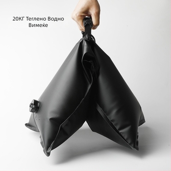 Водна чанта с тежест за къмпинг – здрав PVC мрежест материал, водоустойчив плат, голям капацитет, персонализиране с лого