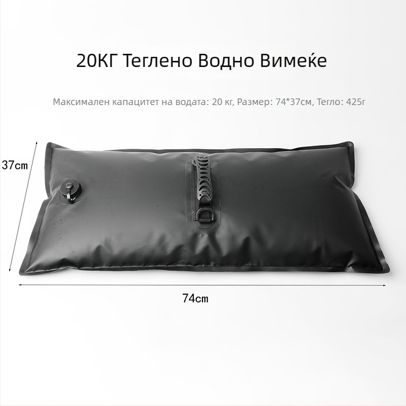 Водна чанта с тежест за къмпинг – здрав PVC мрежест материал, водоустойчив плат, голям капацитет, персонализиране с лого