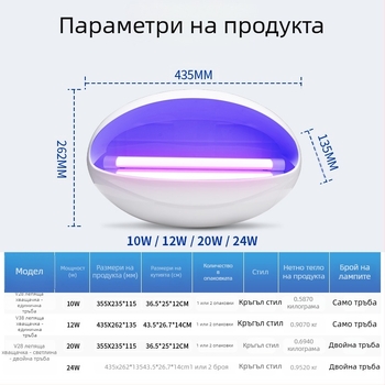 Лампа за убийство на комари Suiyi – улов чрез светлинна вълна и електрически удар, ABS корпус, светлинна тръба, обхват 61㎡+, неподвижна, без вградена батерия, 2-годишна гаранция