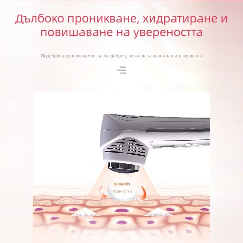 Лицев масажор с фотонно подмладяване, инфрачервено, ултразвукови вълни и йонна терапия – преносимо устройство за домашна красота