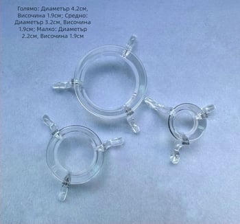 Акрилен триъгълен дисплей държач за кристална топка (едно парче, PC, инжекционно формоване, Гуанджоу)