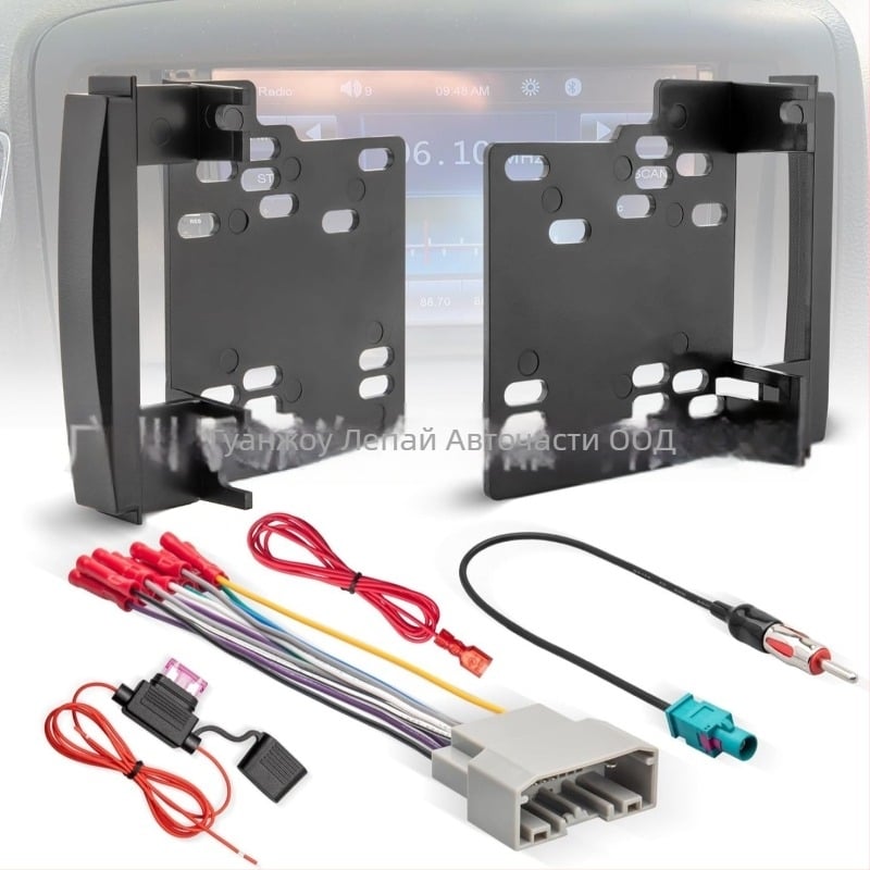 Peak GB-102B 2-DIN DVD кабелен щепсел за аудио рамка Jeep, неръждаема стомана, 12V, 80 g