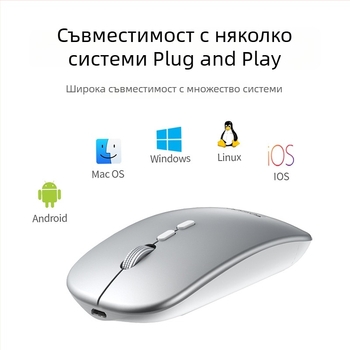 Yesido безжична мишка KB15, 5 бутона, фотоелектричен сензор, тиха работа, Plug-and-Play