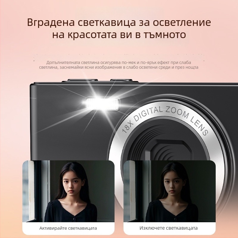 Компактна цифрова камера C6a, CMOSS сензор 1/1.8-инчов, 24 МР+, 2.8-инчов LCD, 18x дигитален зум, перископна леща