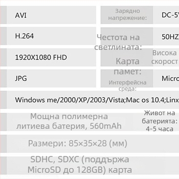Професионална камера с 10x оптично увеличение, CCD сензор, LCD 1,5-инчов екран, електронна стабилизация на изображението