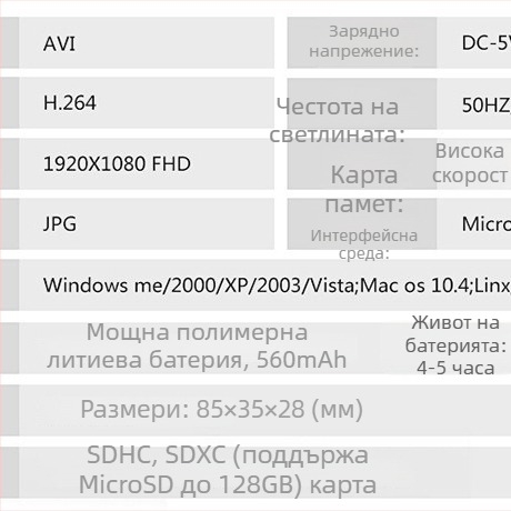 Професионална камера с 10x оптично увеличение, CCD сензор, LCD 1,5-инчов екран, електронна стабилизация на изображението